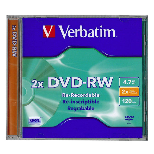 VERBATIM DVD-RW 4.7GB WITH CASE