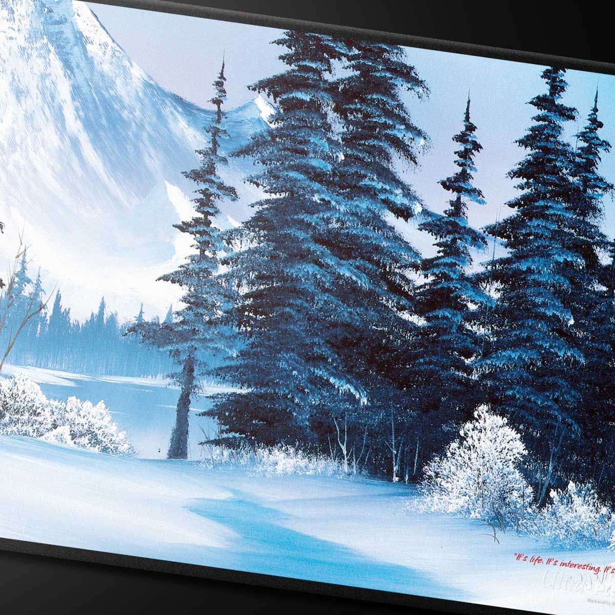 ULTRA PRO BOB ROSS WINDER PARADISE BLACK STITCHED PLAYMAT - UP16523