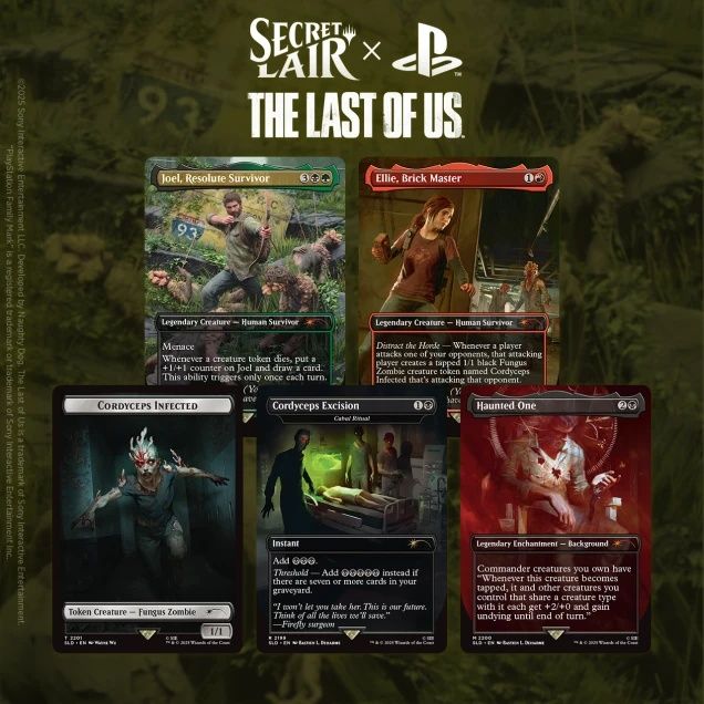 MAGIC THE GATHERING SECRET LAIR PLAYSTATION THE LAST OF US PART 1 (NON FOIL)