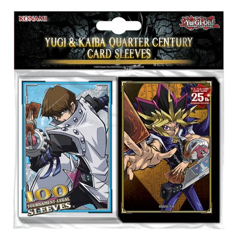 YU-GI-OH! YUGI & KAIBA QUARTER CENTURY CARD SLEEVES 100PK - KON16577