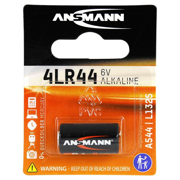 ANSMANN 4LR44 6V ALKALINE BATTERY - 59006-4LR44