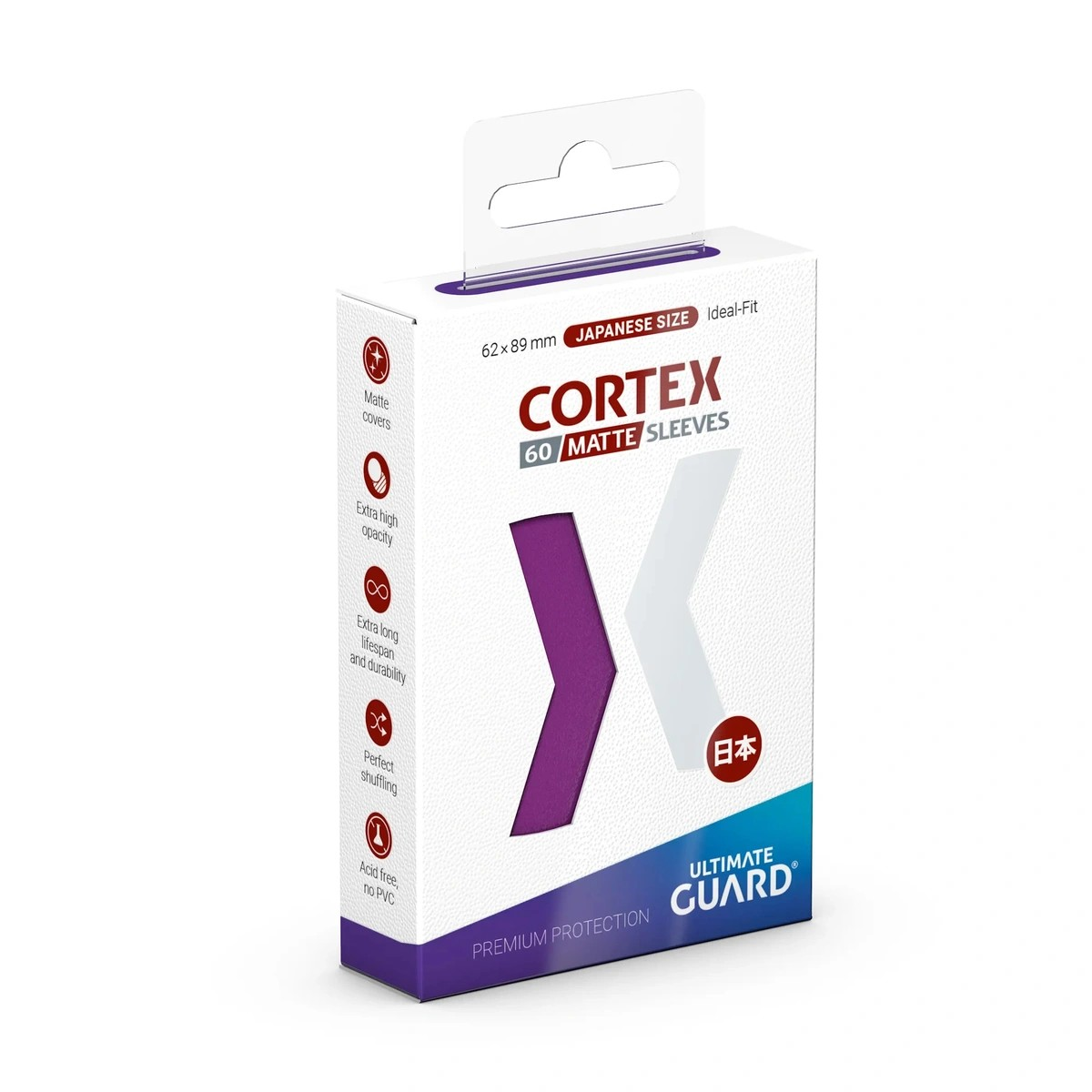 ULTIMATE GUARD CORTEX SLEEVES JAPANESE SIZE MATTE PURPLE (60) - UGD011171