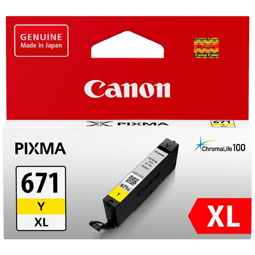 CANON 671XL YELLOW INK CARTRIDGE - CI671XLY