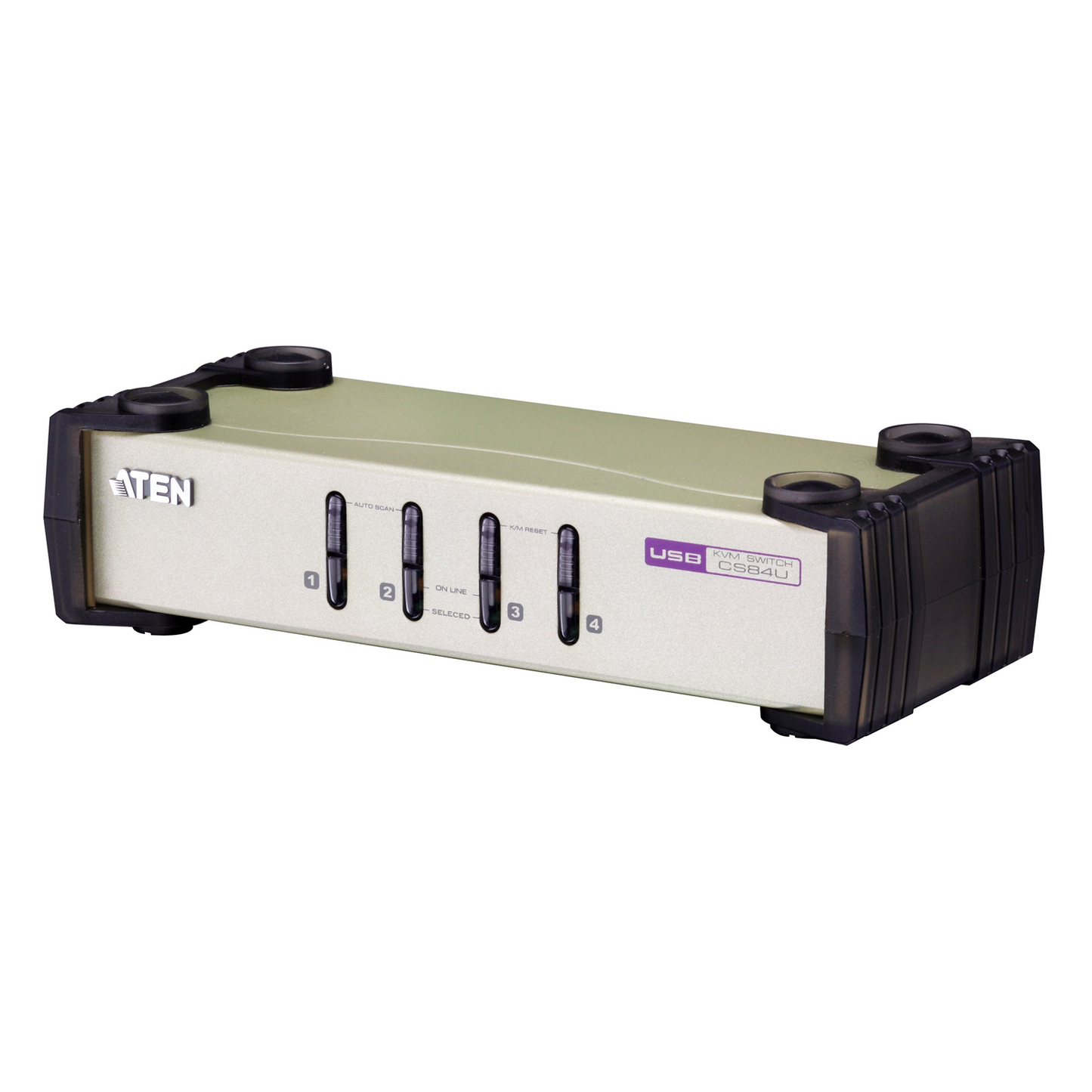 ATEN CUBIQ CS84U - KVM-SWITCH - PS/2, USB - 4 X KVM PORT(S) - 1 LOKALER BENUTZER - DESKTOP (CS84U) - CS84U