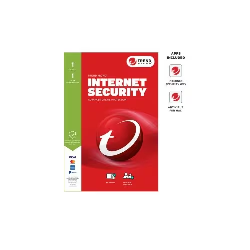TREND MICRO INTERNET SECURITY 1 DEVICE 1 - TICIWWMFXSCWEW