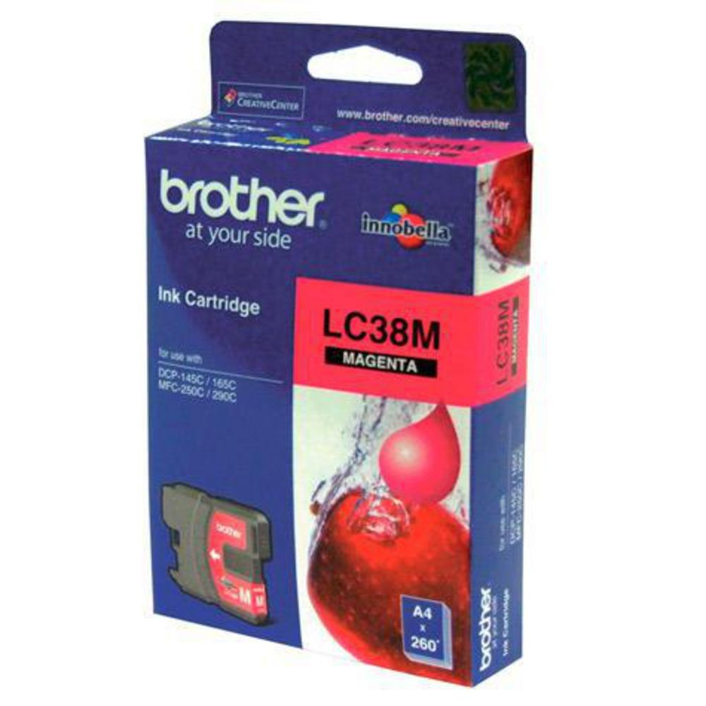BROTHER 38 MAGENTA INK CARTRIDGE - B38M