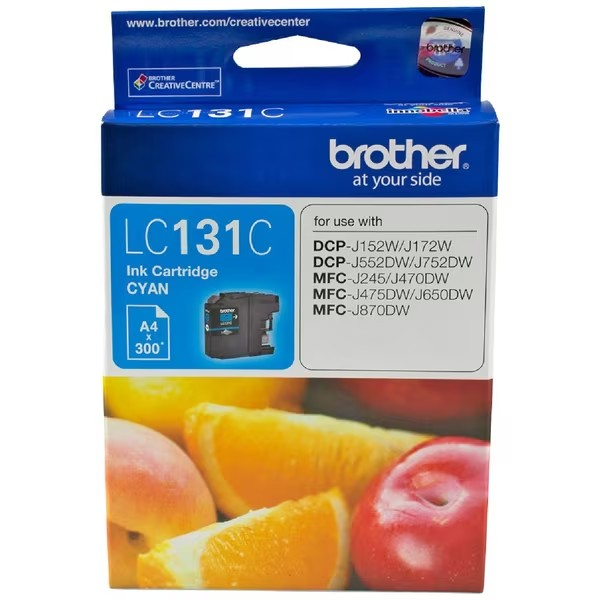 BROTHER 131 CYAN INK CARTRIDGE - B131C