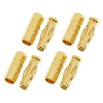 GFORCE 4.0MM GOLD CONNECTOR MALE + FEMALE - GFG-1000-004
