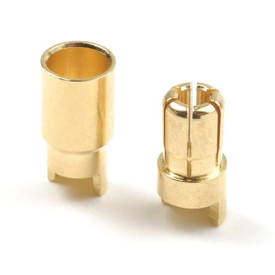 GFORCE 6.0MM GOLD CONNECTOR MALE + FEMALE - GF-1000-007