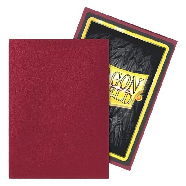 DRAGON SHIELD STANDARD SIZE SLEEVES MATTE BLOOD RED - AT11050