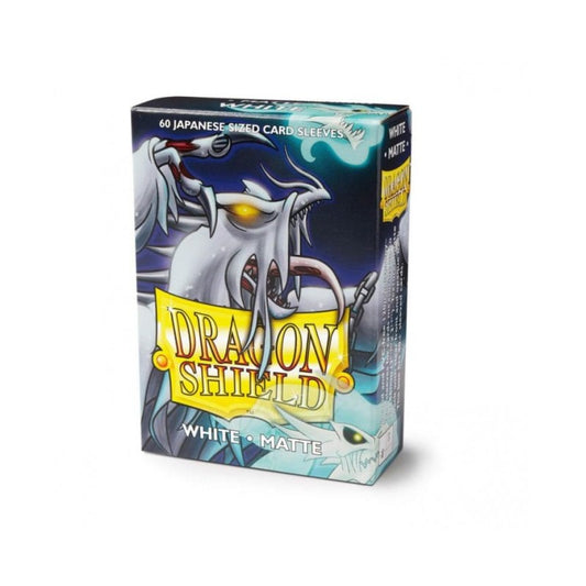 DRAGON SHIELD JAPANESE SIZE SLEEVES MATTE WHITE 60PK - AT11105