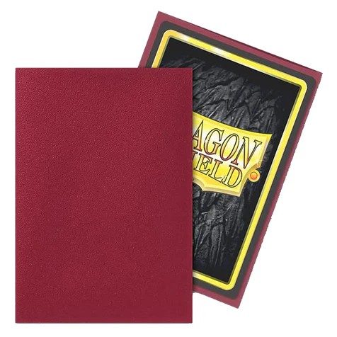 DRAGON SHIELD JAPANESE SIZE SLEEVES MATTE BLOOD RED 60PK - AT11150