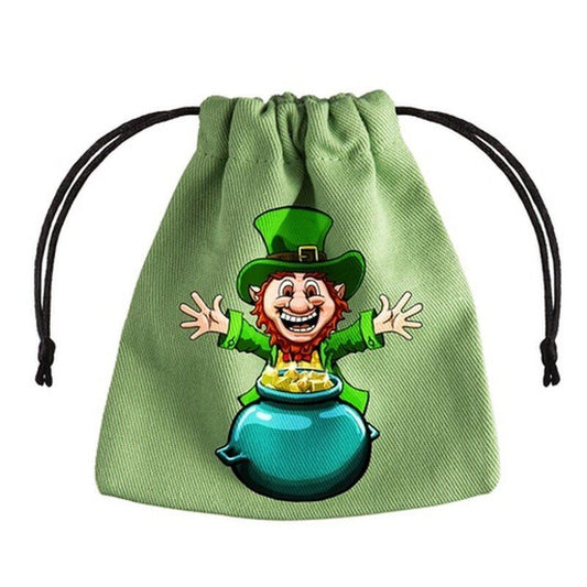 LUCKY GREEN POT OF GOLD DICE BAG - BSTP101