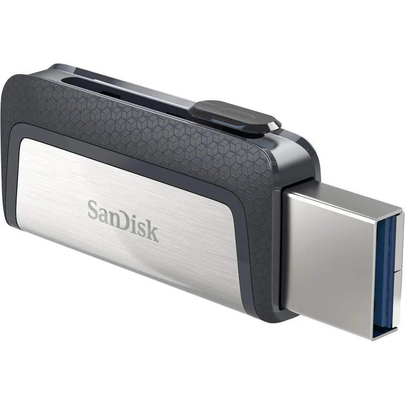 SANDISK ULTRA USB TYPE-C & USB 3.1 DUAL MEMORY STICK - 32 GB, SILVER, SILVER/GREY - SDDDC2-032G-G46