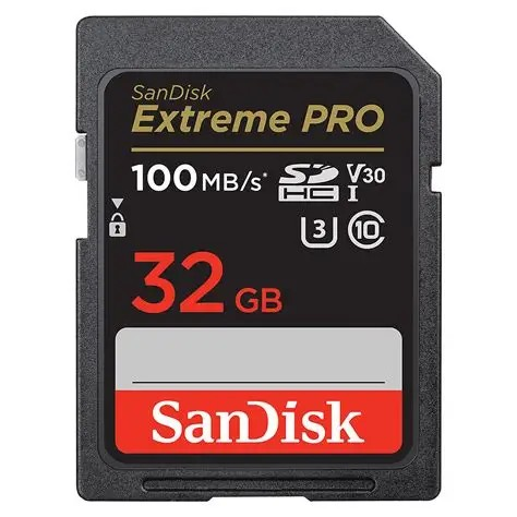 SANDISK EXTREME PRO 32GB 4KUHD SD CARD - SDSDXXO-032G-GN4IN
