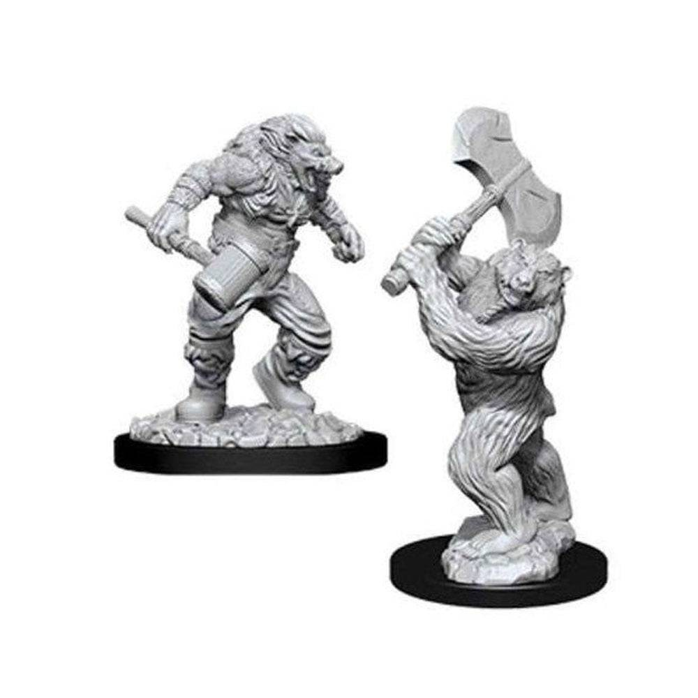D&D NOLZURS MARVELOUS UNPAINTED MINIATURES WEREBOAR & WEREBEAR- WZK73715