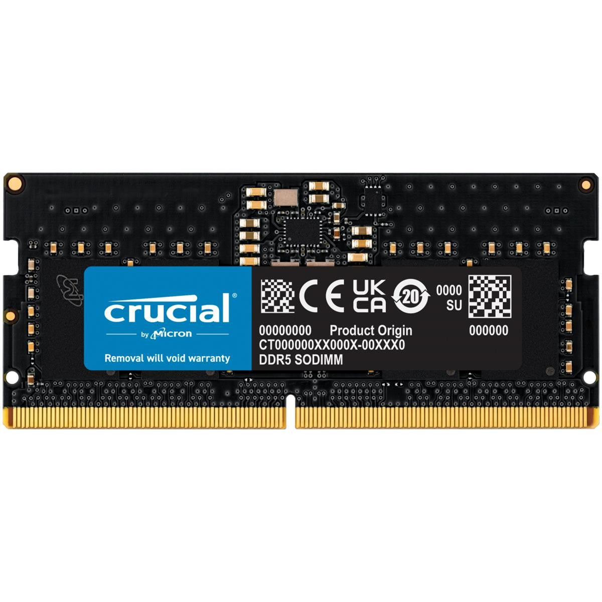 CRUCIAL 8GB (1X8GB) DDR5 SODIMM 4800MHZ C40 1.1V NOTEBOOK LAPTOP MEMORY - MECN5-1X8G48C40