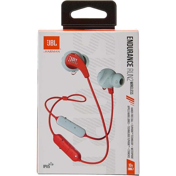 JBL ENDURACE RUN 2 BT IN-EAR HEADPHONS -CORAL -