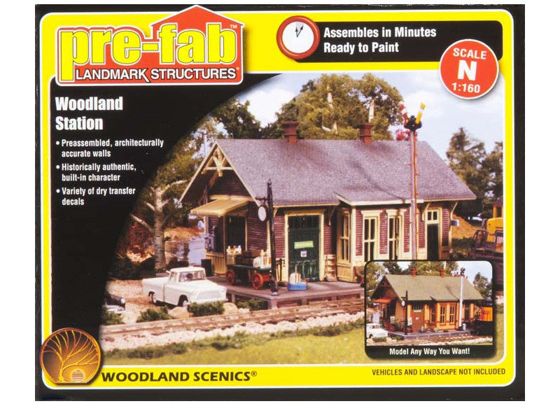 WOODLAND SCENICS WOO5207 N WOODLAND STATION KIT - PF5207