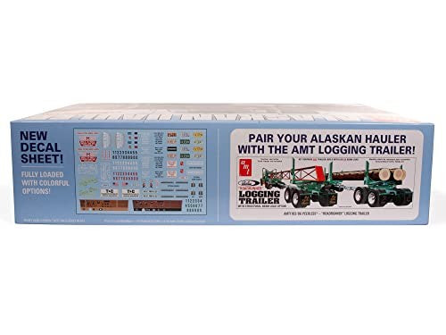 AMT: 1:25 SCALE MODEL KIT - ALASKAN HAULER KENWORTH TRACTOR - 300+ PARTS SKILL LEVEL 3 AUTHENTIC VEHICLE BUILDING REPLICA UNPAINTED TRUCK AGE 14+ - AMT1339