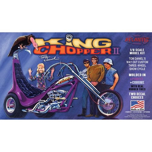 ATLANTIS MODELS M224 TOM DANIEL KING CHOPPERII 1/8 PLASTIC MODEL TRIKE