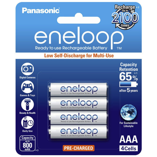 BATT NIMH AAA 1.2V 800MAH ENELOOP PK4