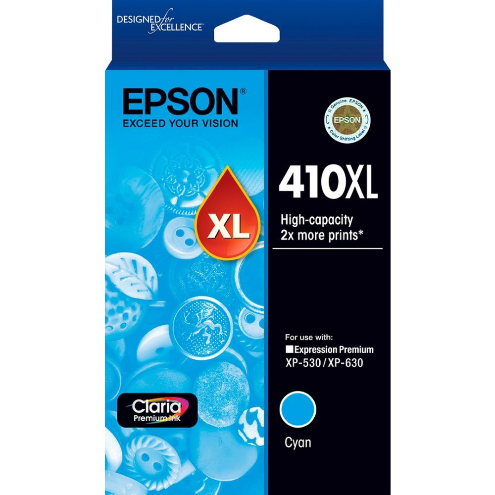EPSON 410XL CYAN INK CARTRIDGE - E410CXL