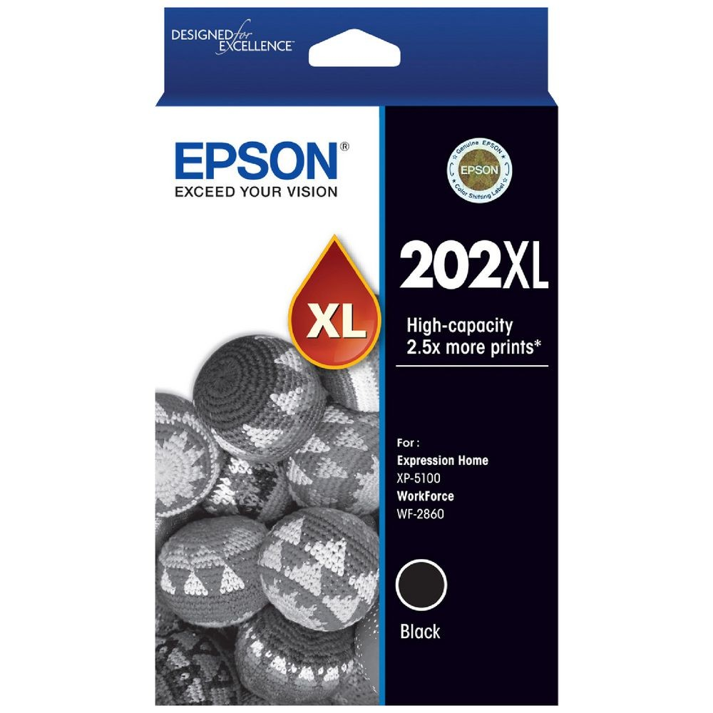 EPSON 202XL BLACK INK CARTRIDGE - E202BXL
