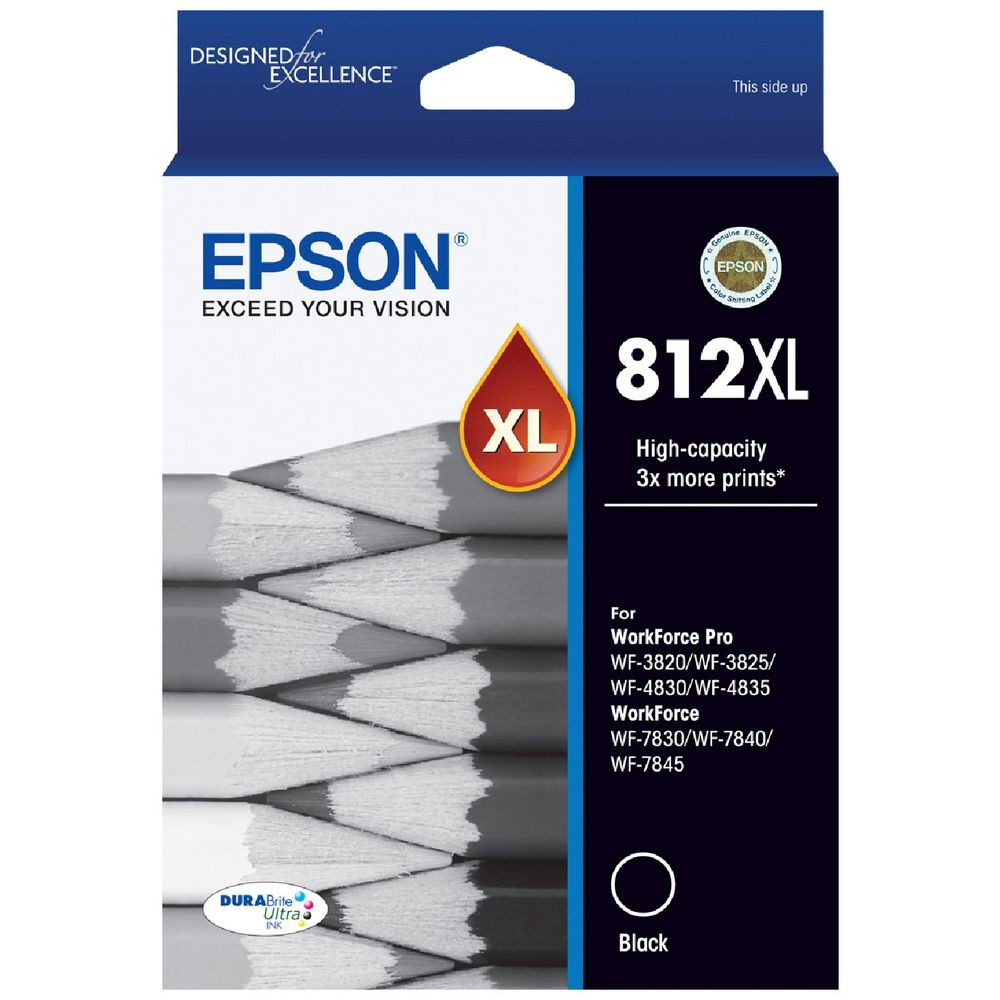EPSON 812XL BLACK INK CARTRIDGE - E812BXL