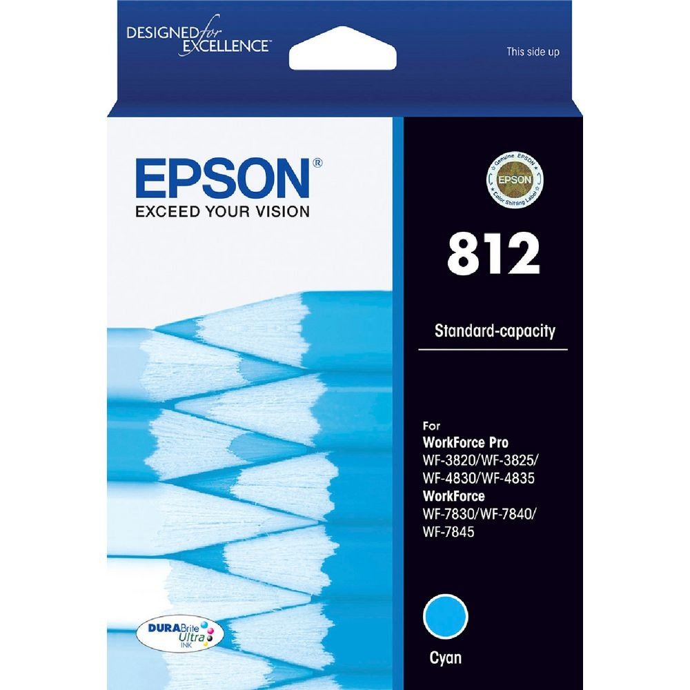 EPSON 812 CYAN INK CARTRIDGE - E812C