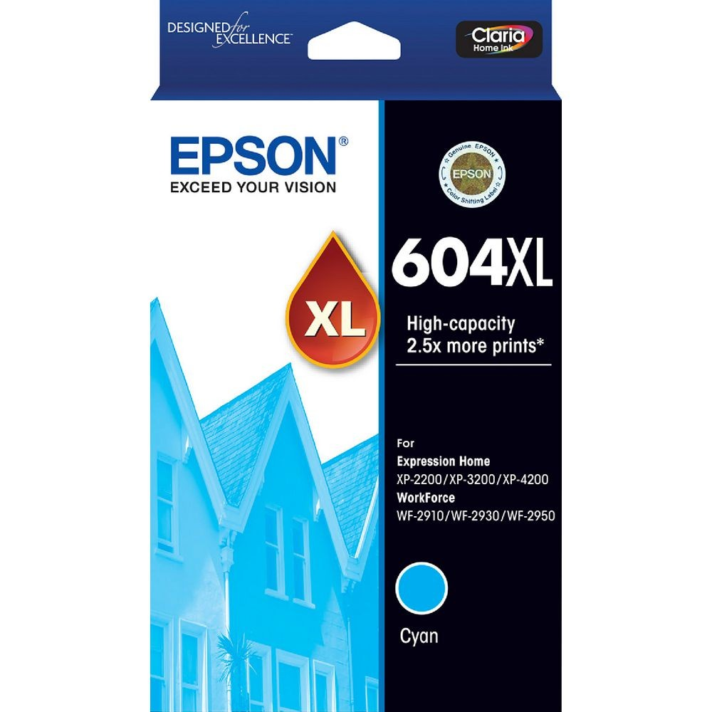 EPSON 604XL CYAN INK CARTRIDGE - E604CXL
