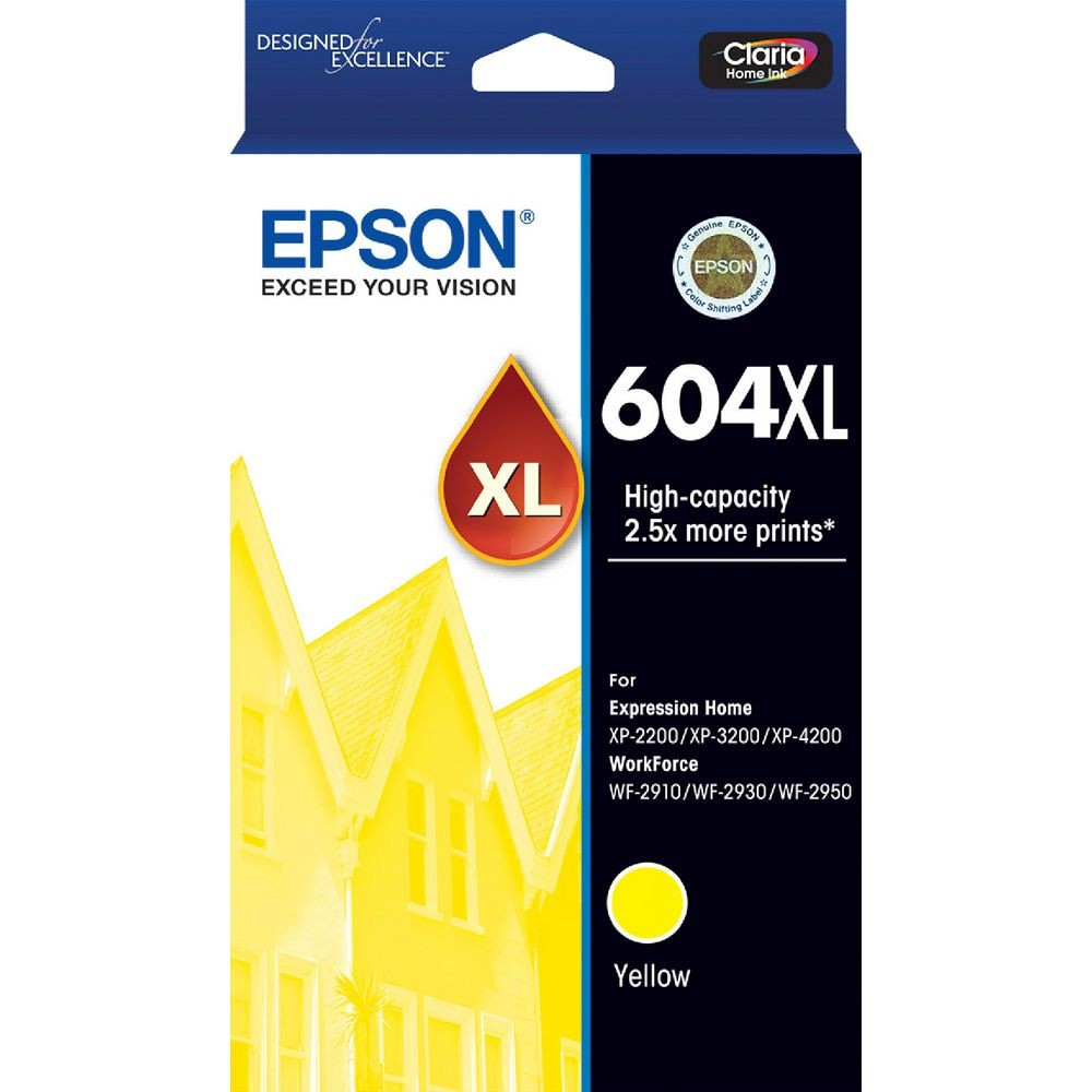 EPSON 604XL YELLOW INK CARTRIDGE - E604YXL