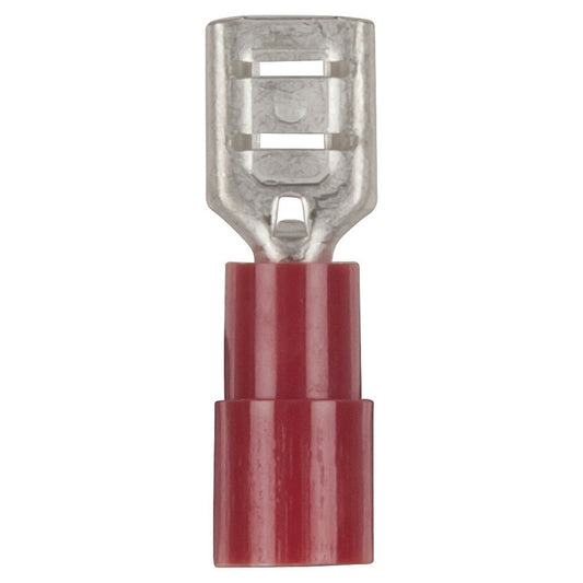 CONN QC SKT SPADE 4.8MM RED PK8 - PT4522