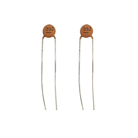 CAPACITOR CER NPO 33P 50V 5% P=5MM PK2 - RC5318