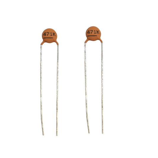 CAPACITOR CER Y5P 470P 50V 10% P=5MM PK2 - RC5332