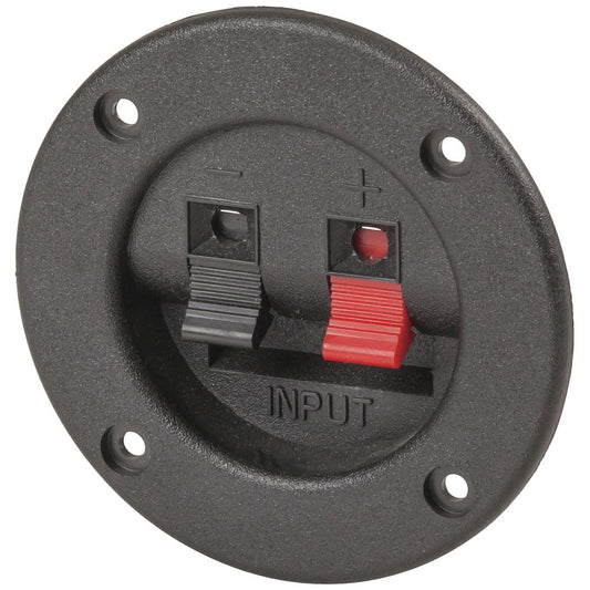 TERMINAL SPKR PUSH RND 2WAY R&B - PT3004