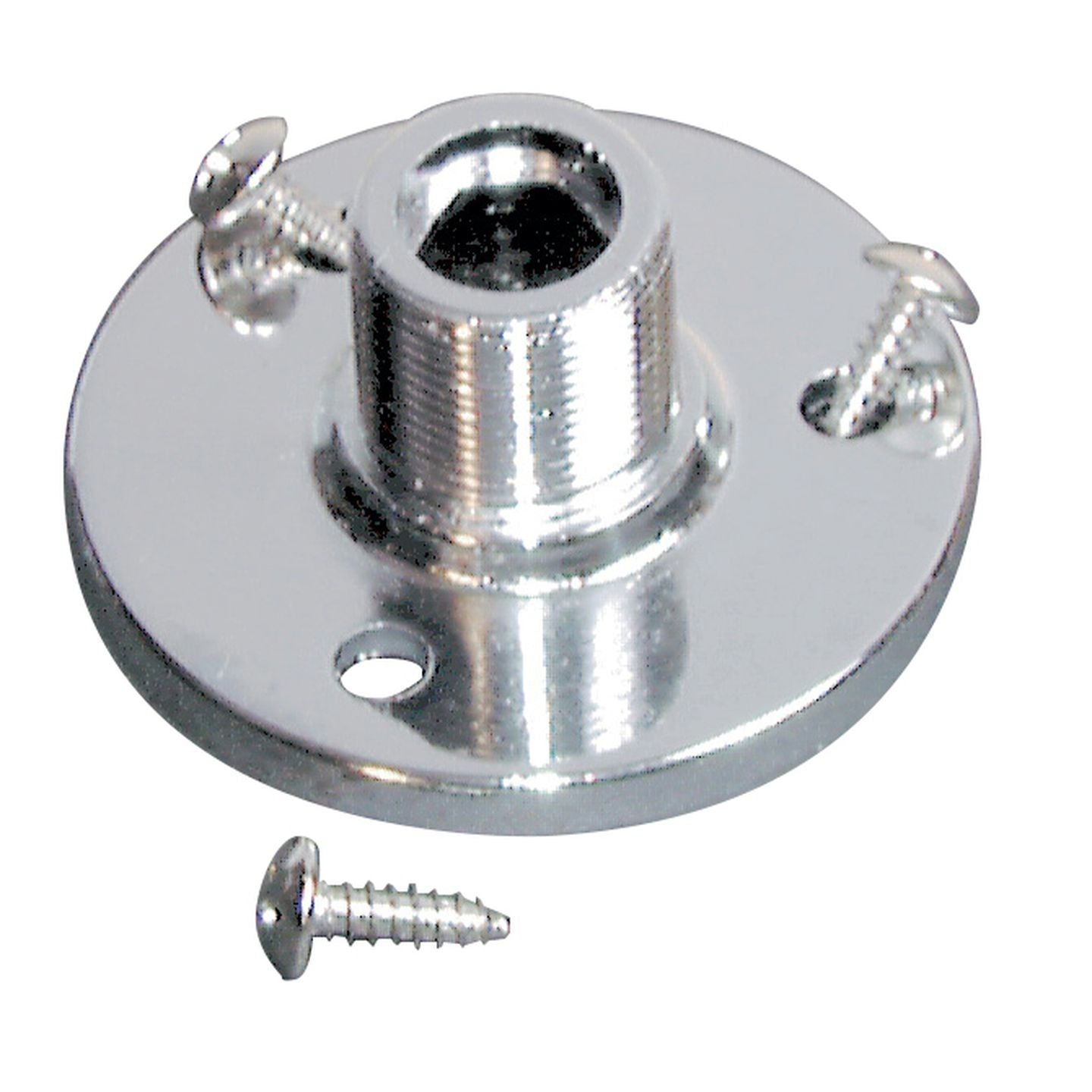 BASE CHROME 44MM 5/8IN THR FOR GOOSENECK