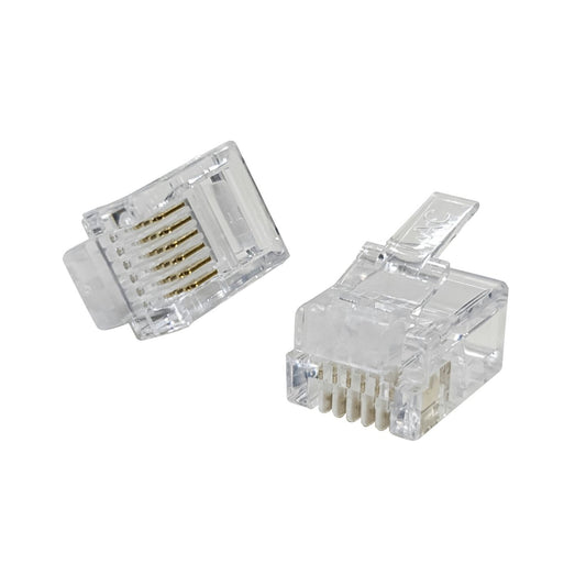 PLG RJ12 6P/6C (STRND CABLE) PK5 - PP1432