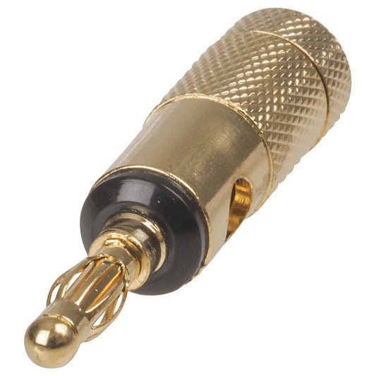 PLG BANANA 4MM MTL GLD/BLK - PP0427