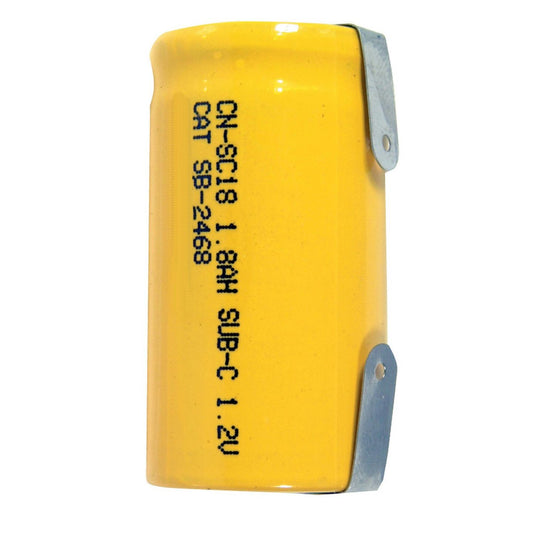 BATT NICAD SUB C 1.2V 1800MAH TAG - SB2468