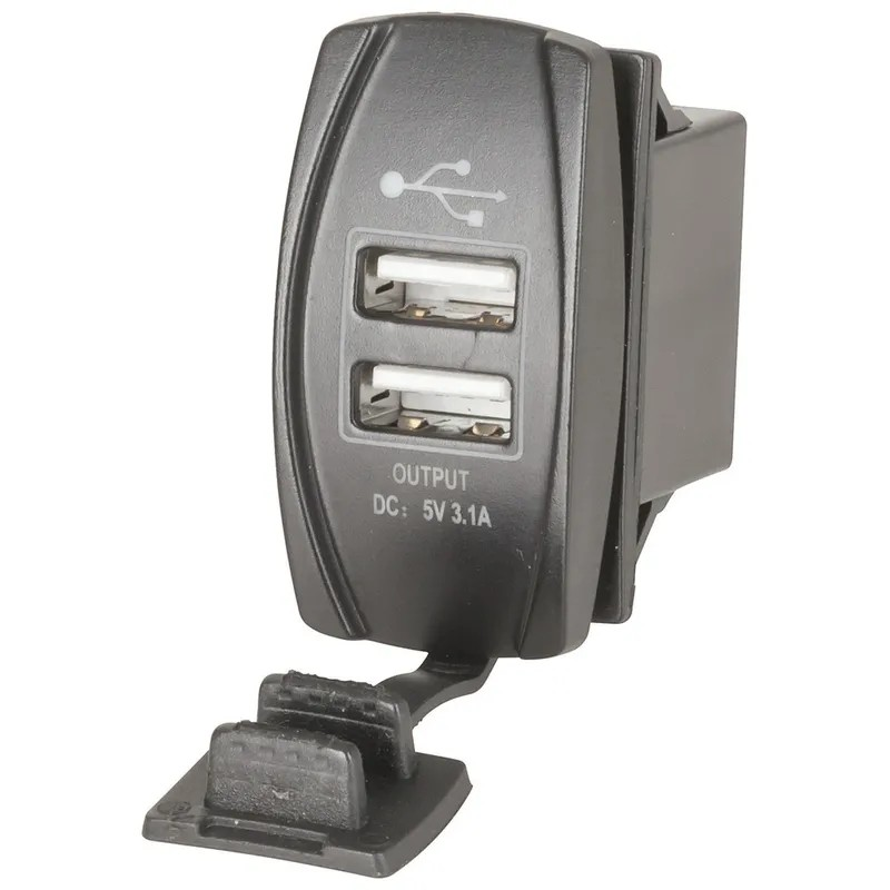 SKT USBT DUAL PNL MNT 5V3.1A CHG 12-24V - MP3618