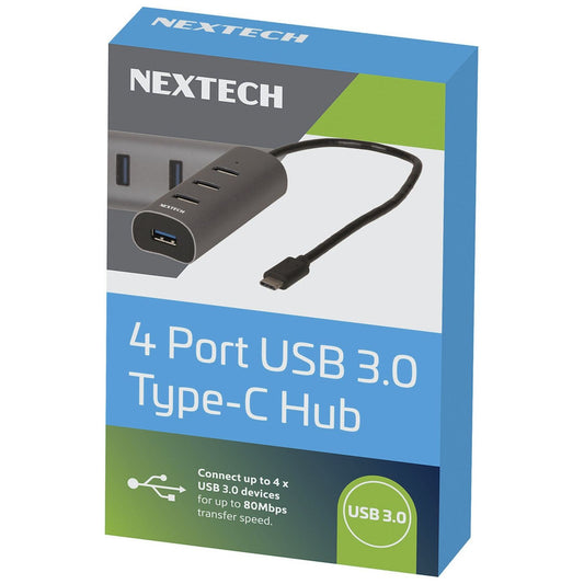 HUB USB 3.0 TYPE C 4 PORT ALU - XC4306