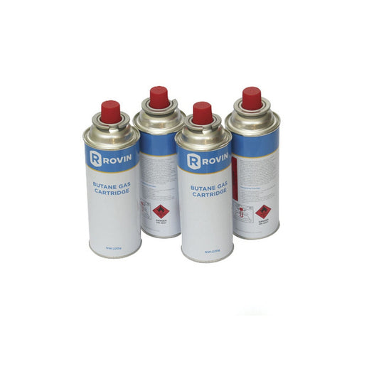 BUTANE GAS AEROSOL 220G BAYONET 4PK - NA1021
