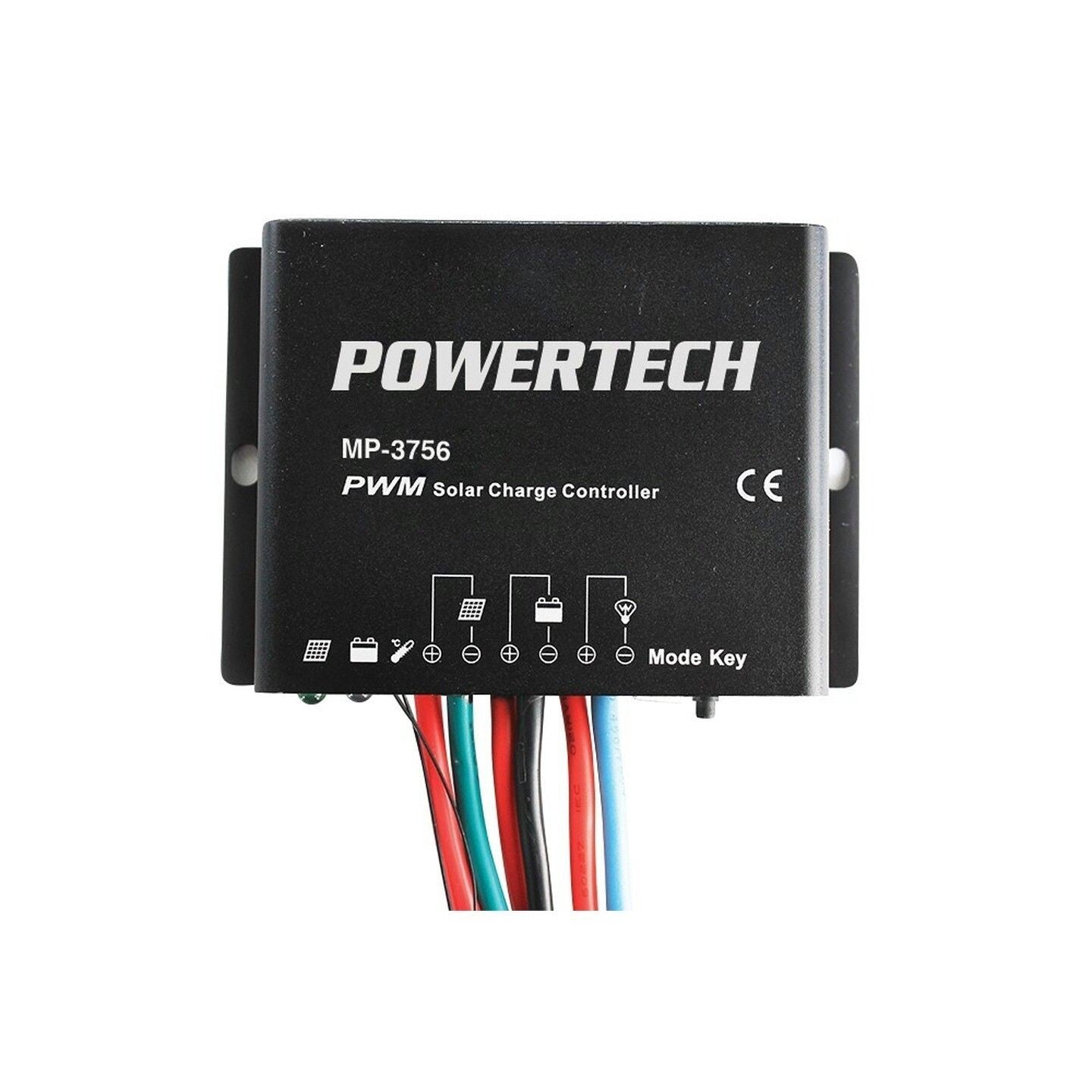 SOLAR CHG CONTLR 12/24V 10A IP67 W/TIMER - MP3756
