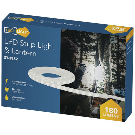 LED STRIP 120XWHT 2M IP65 5V USB PWR - ST3952