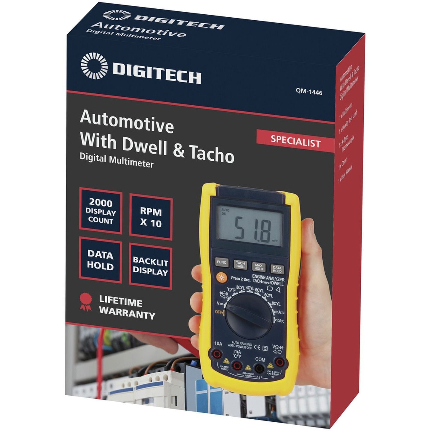 METER DMM AUTOMOTIVE ANALYZER TACHO - QM1446