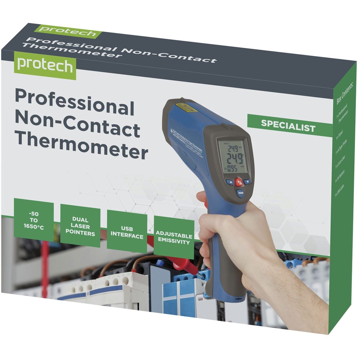 THERMOMETER NONCONTACT GUN IR-50/1650DGC - QM7430