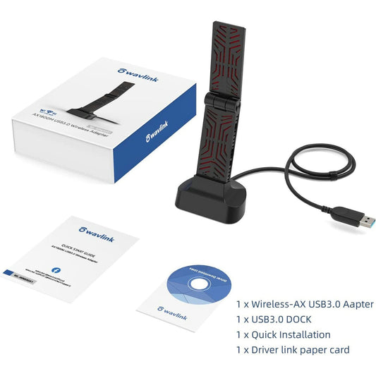 DONGLE USB3.0 802.11AC AX1800M W/MAGBASE - YN8333