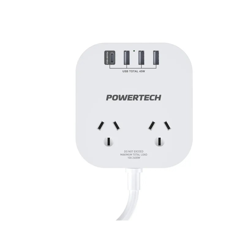 PWRBRD 2WAY W/3XUSBA 1XUSBC-PD45W - MS4092