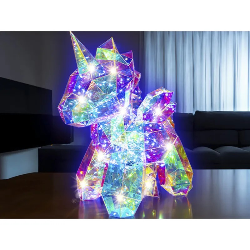 KIT PUZZLE 3D LANTERN UNICORN PRISIMIC - KJ9088